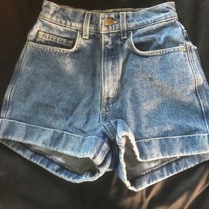 American Apparel High Waisted Mom Shorts